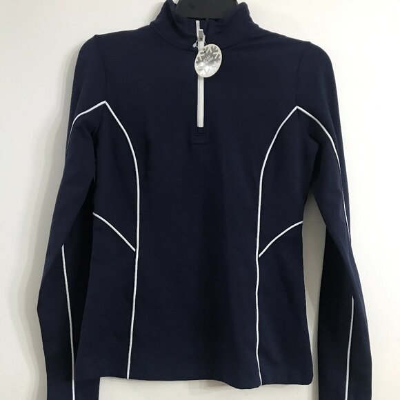Calia Women's Tipped Cold Dash 1/4 Zip in Opulent Blue NWT - Picture 5 of 10